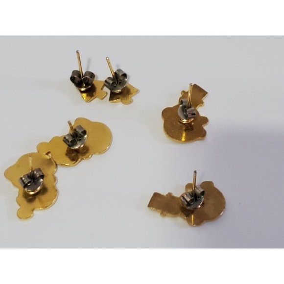 2 for $10 🎈 Set of 3 Pierced Christmas Holiday Earrings Santa Snowman Tree - Picture 6 of 8